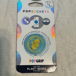 PopSocket PopGrip with Blue and Yellow Design